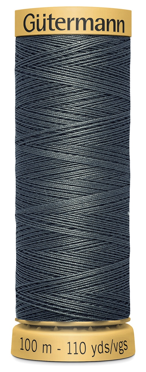 Gutermann Natural Cotton Thread 110yd-Dark Grey 103C-9500 - Picture 1 of 1