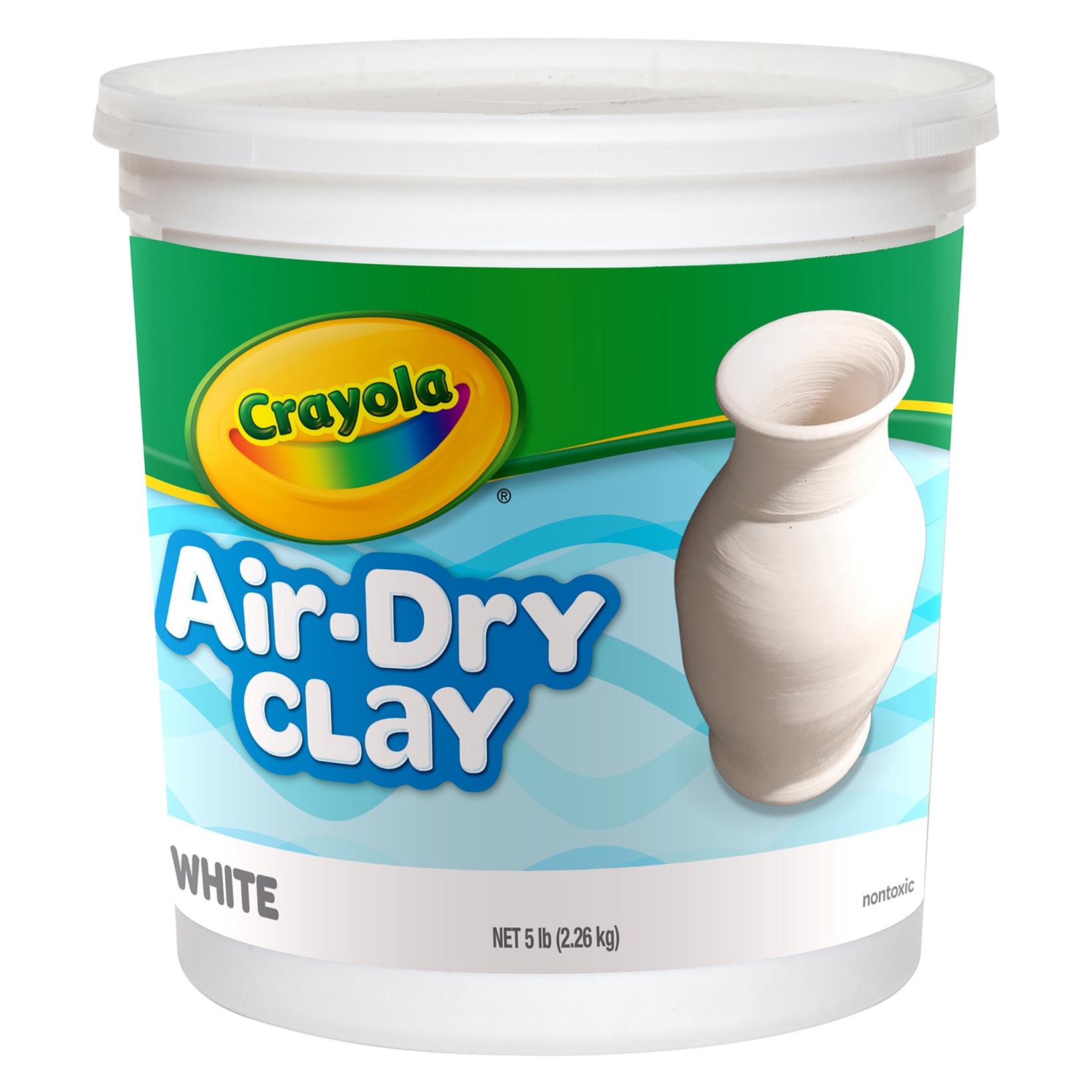 Air-Dry Clay, White, 5 lbs