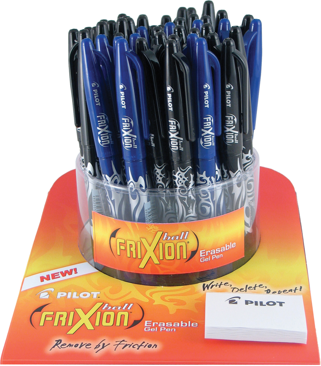 Pilot FriXion penna gel cancellabile a sfera 48 pz display-32 penne nere e 16 blu 59001 - Foto 1 di 1