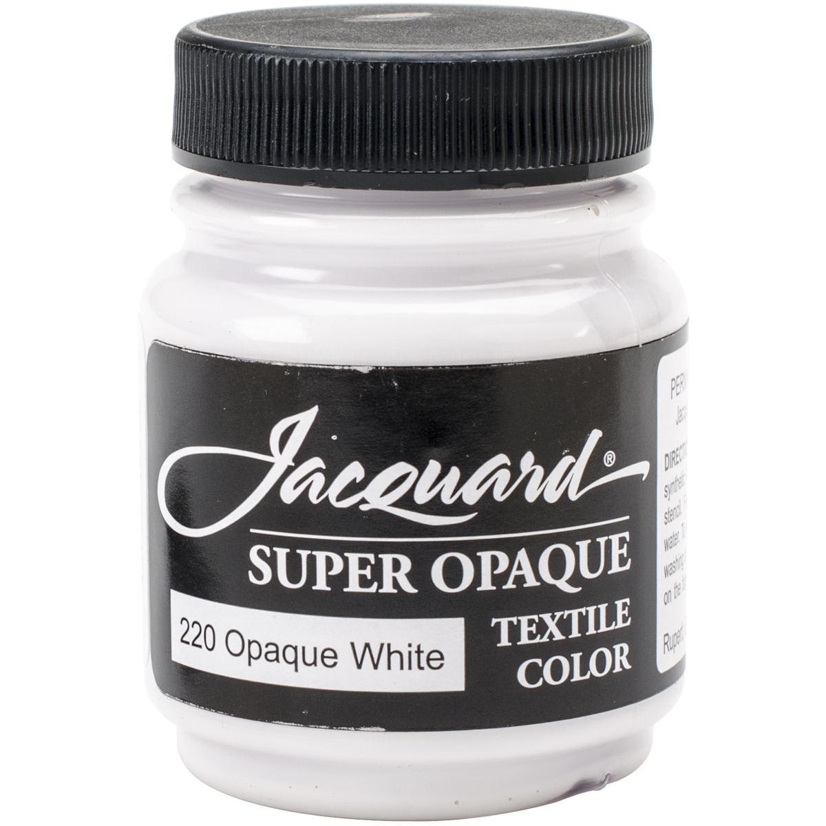 Jacquard Textile Color Fabric Paint 2.25oz-Super Opaque White JAC1220
