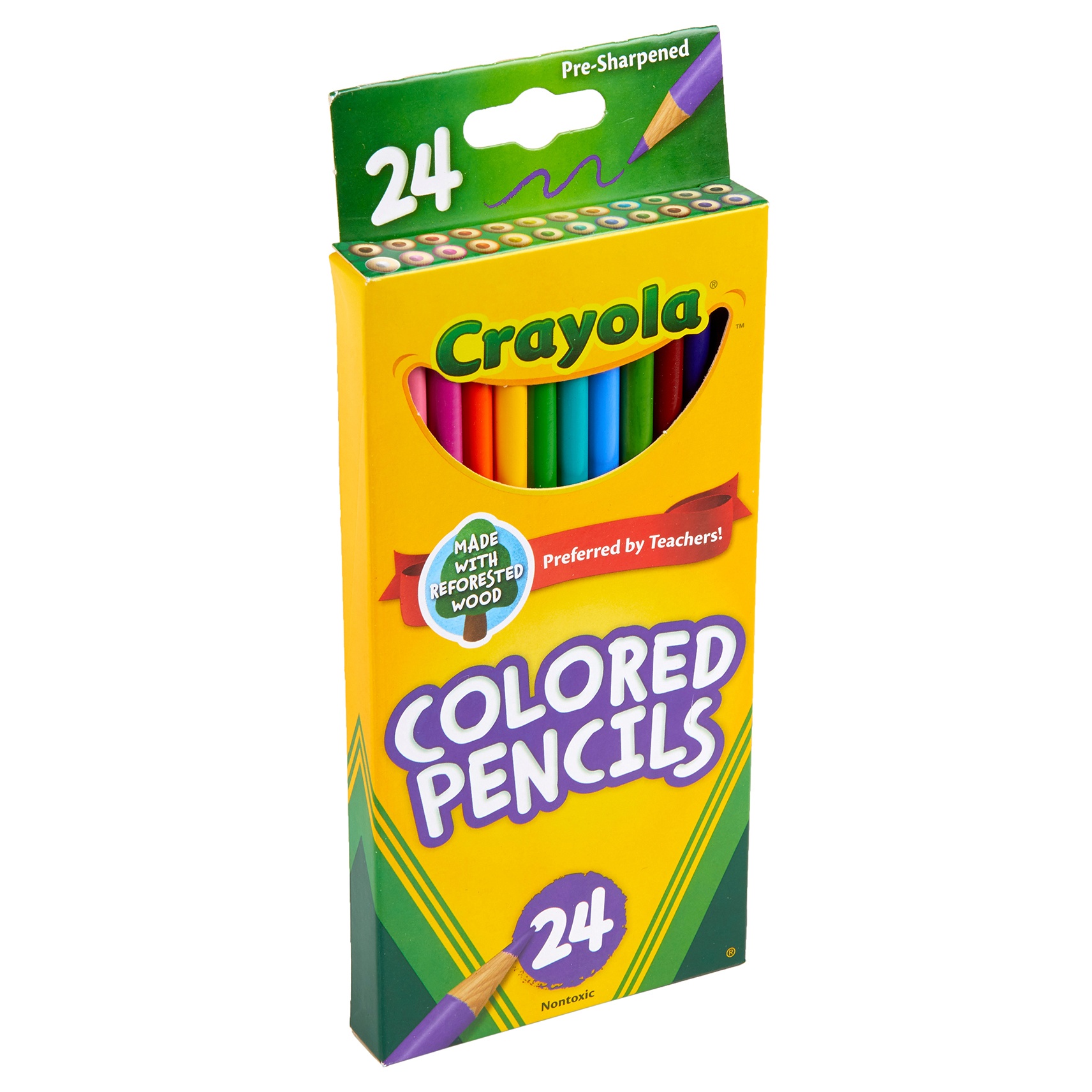 CRAYOLA COLORED PENCILS-24/PKG Long 68-4024 $25.76 - PicClick AU