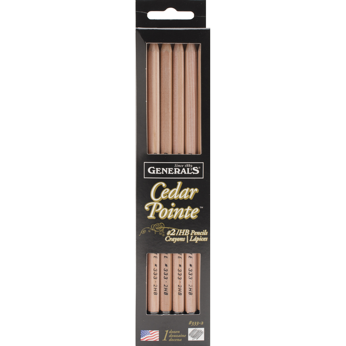 General Pencil Cedar Pointe Graphite Soft #2 Pencils 12/Pkg3332 - Bild 1 von 1