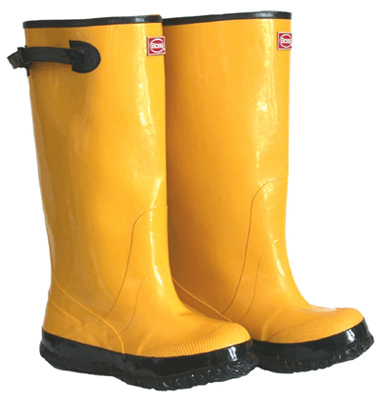 17-In. Waterproof Yellow Boots, Size 10 -2KP448110 - Foto 1 di 1