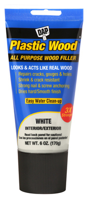 Plastic Wood Latex Wood Filler, White, 6-oz. Tube 7079800585 - Picture 1 of 1