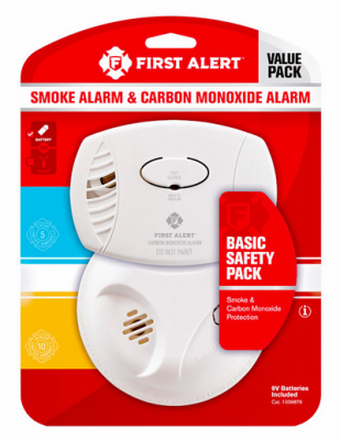 Smoke & Carbon Monoxide Detector Combo Pack, Battery-Operated, 2-Pk. 1039879 - Afbeelding 1 van 1