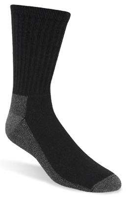 Work Socks, Black & Gray, Men's Large, 3-Pk. S1221-052-LG - Picture 1 of 1